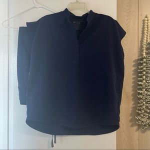 FIGS Navy Blue Scrub Set